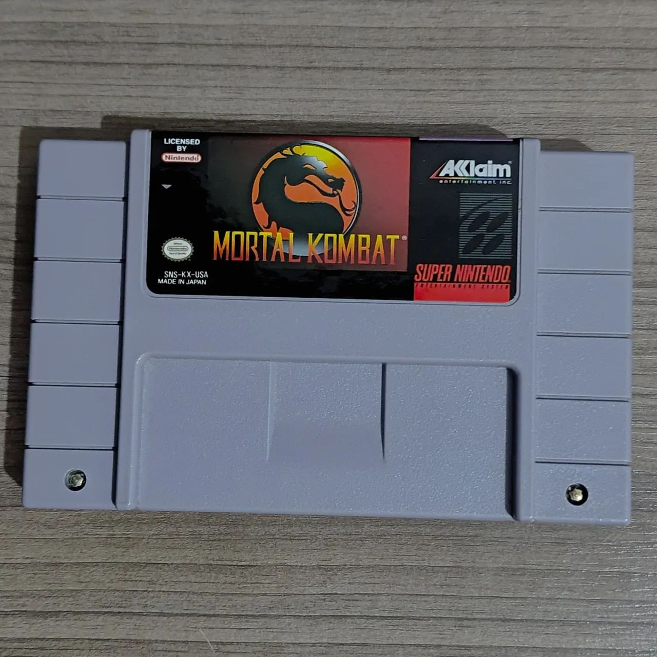 Mortal Kombat Original- Super Nintendo (SNES) - Cartucho