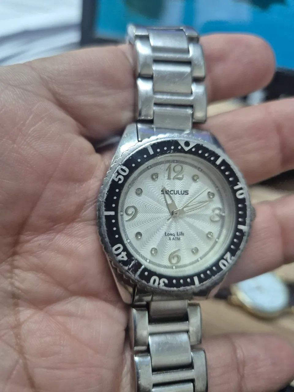 Relógio SECULUS DIVER  VINTAGE À QUARTZ -  ÓTIMO ESTADO - Foto 5