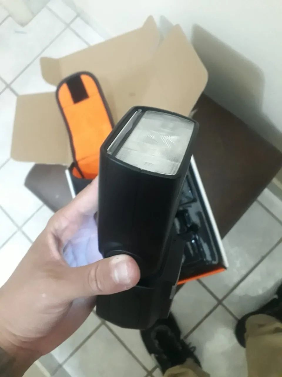 Flash Godox Para Canon V860 Iii Ttl Hss Com Luz Modelagem - Foto 6
