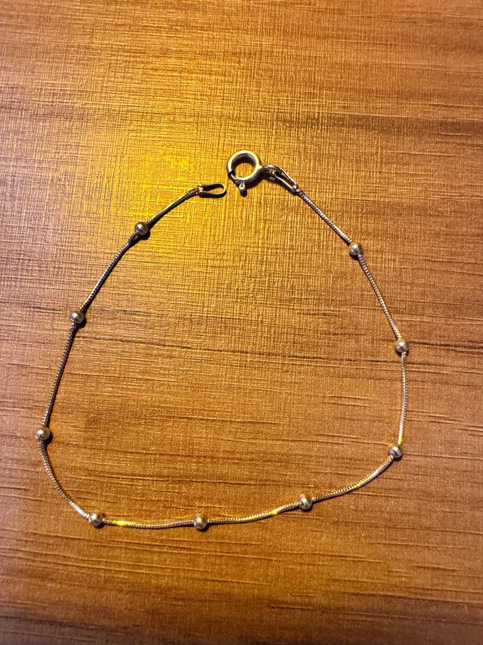 Pulseira Feminina Prata 925 com Esferas - Foto 2