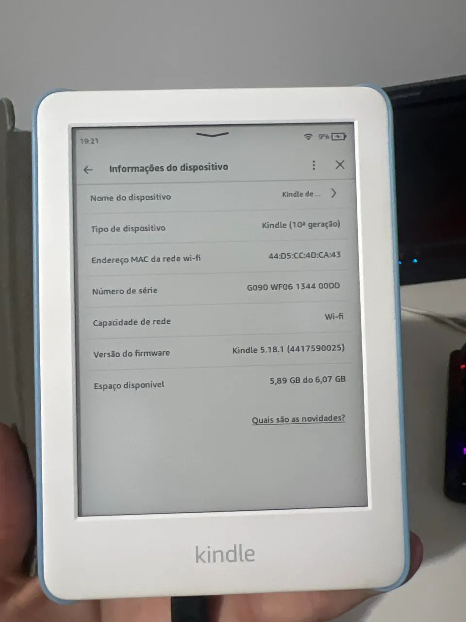 Kindle 10 geração