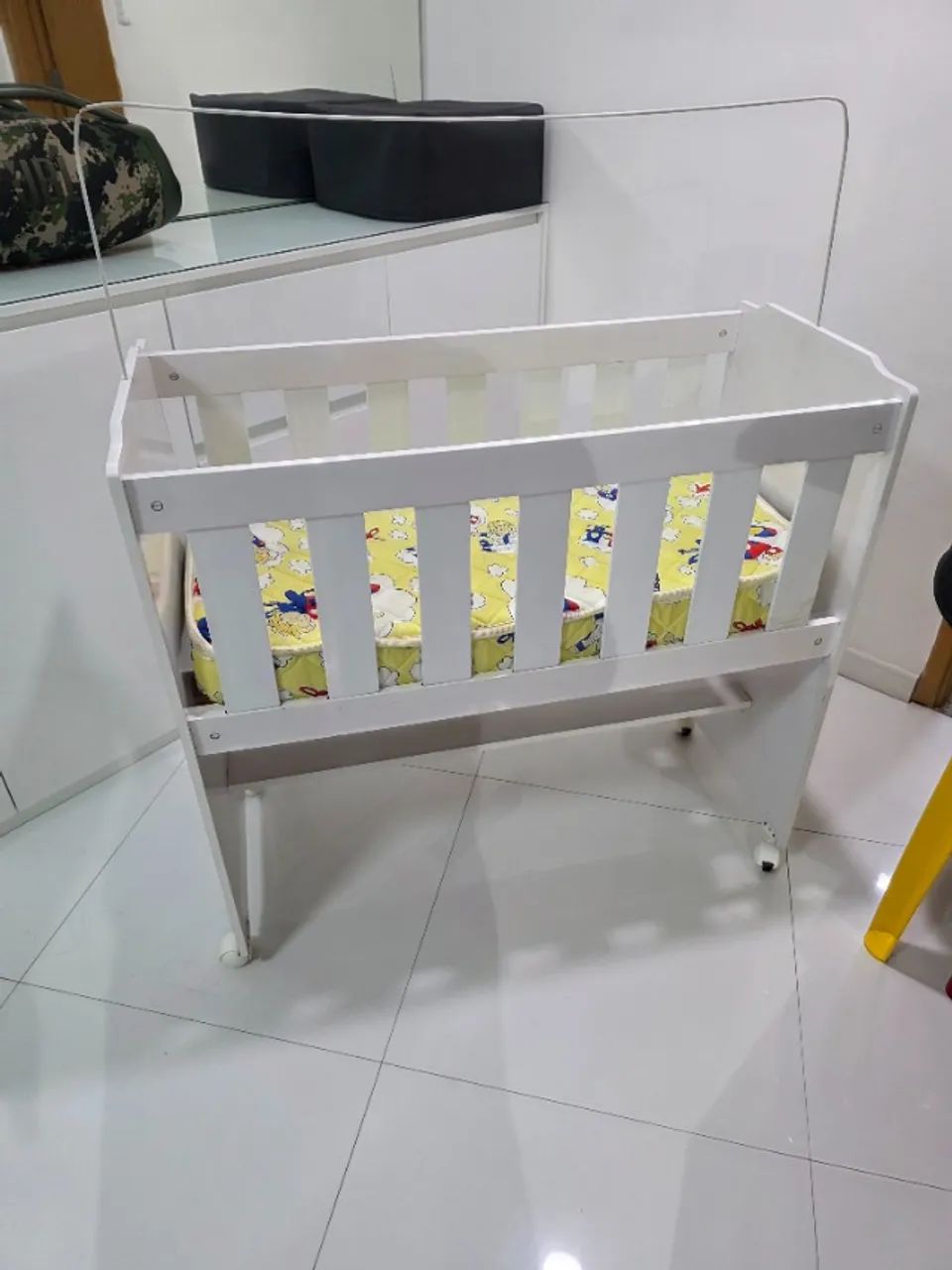 Mini Berço com Colchão novo - Foto 4