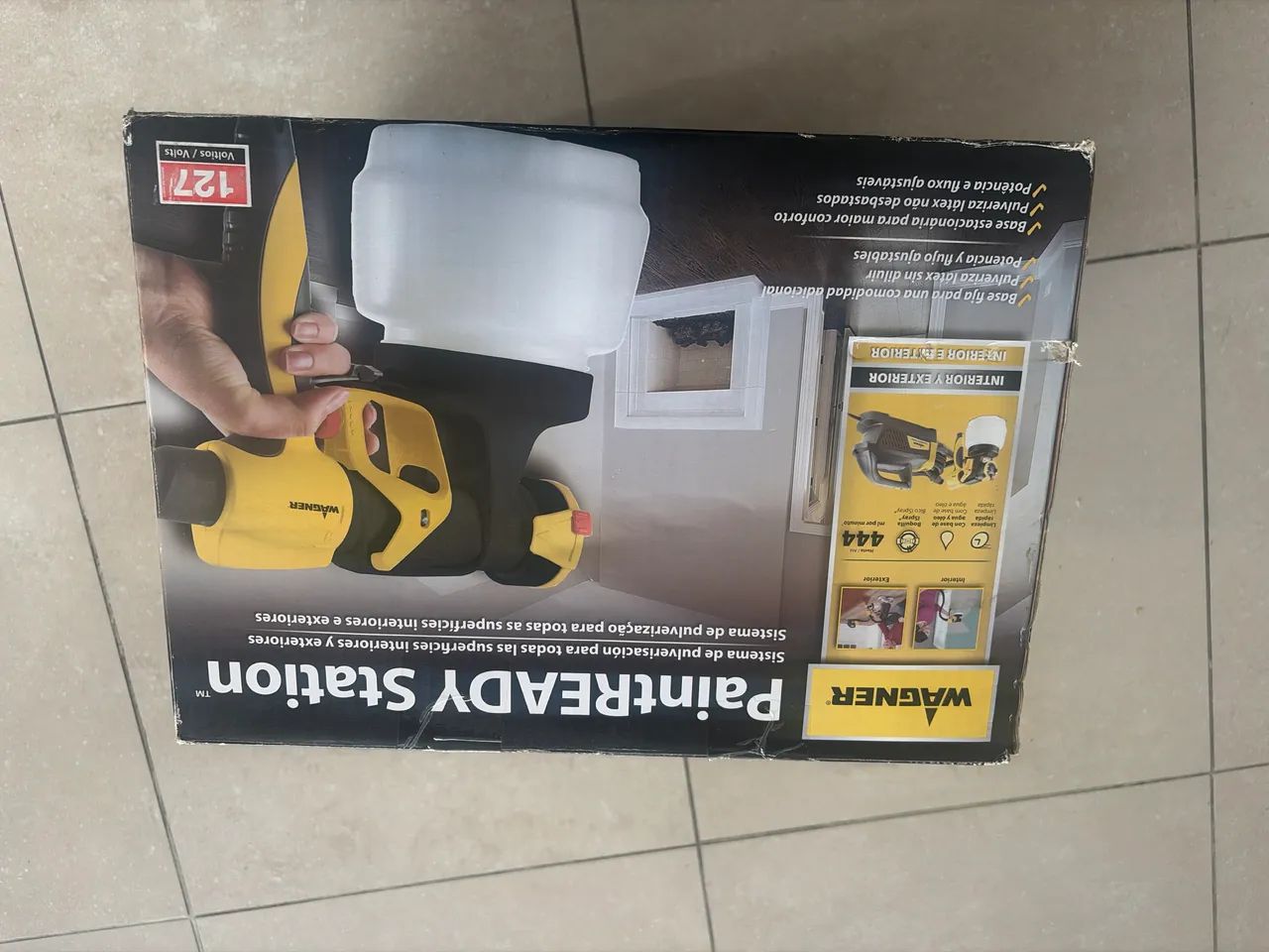 Pistola de pintura Wagner 127v com compressor