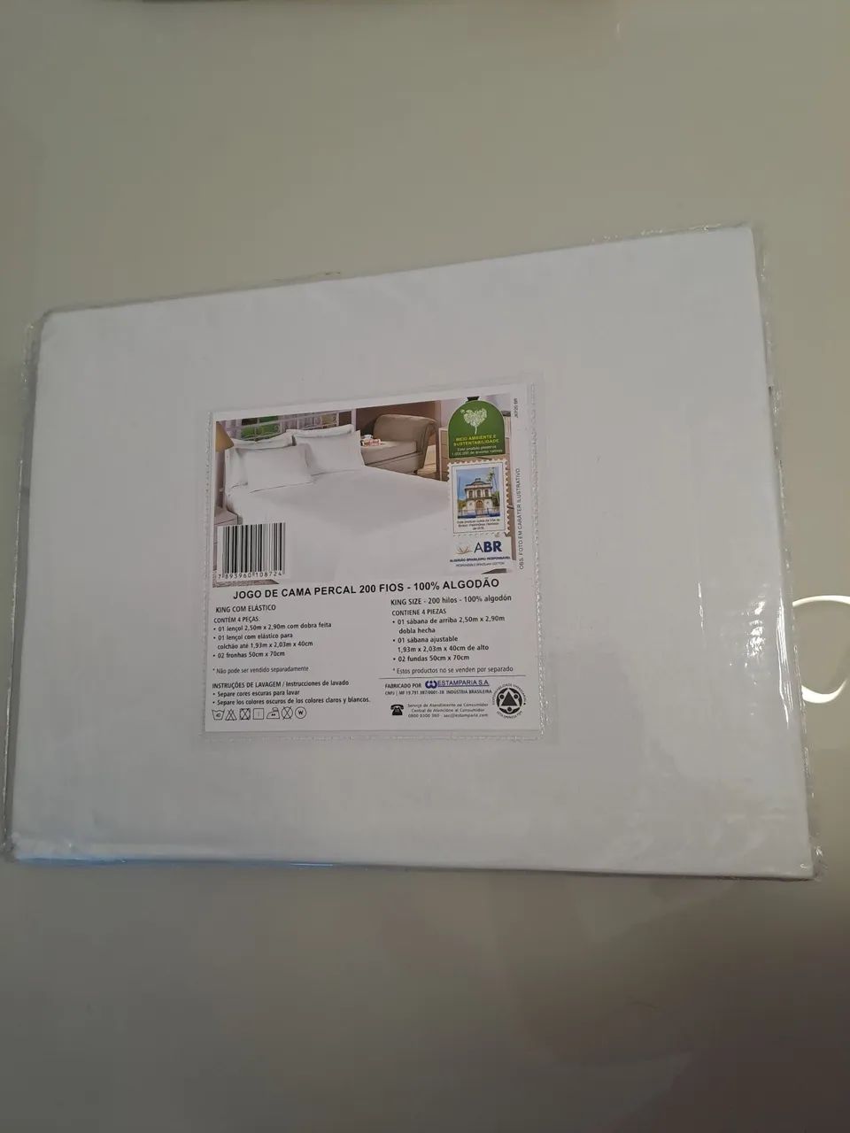 1 conjunto de lençol King site duplo com elástico  - Foto 2