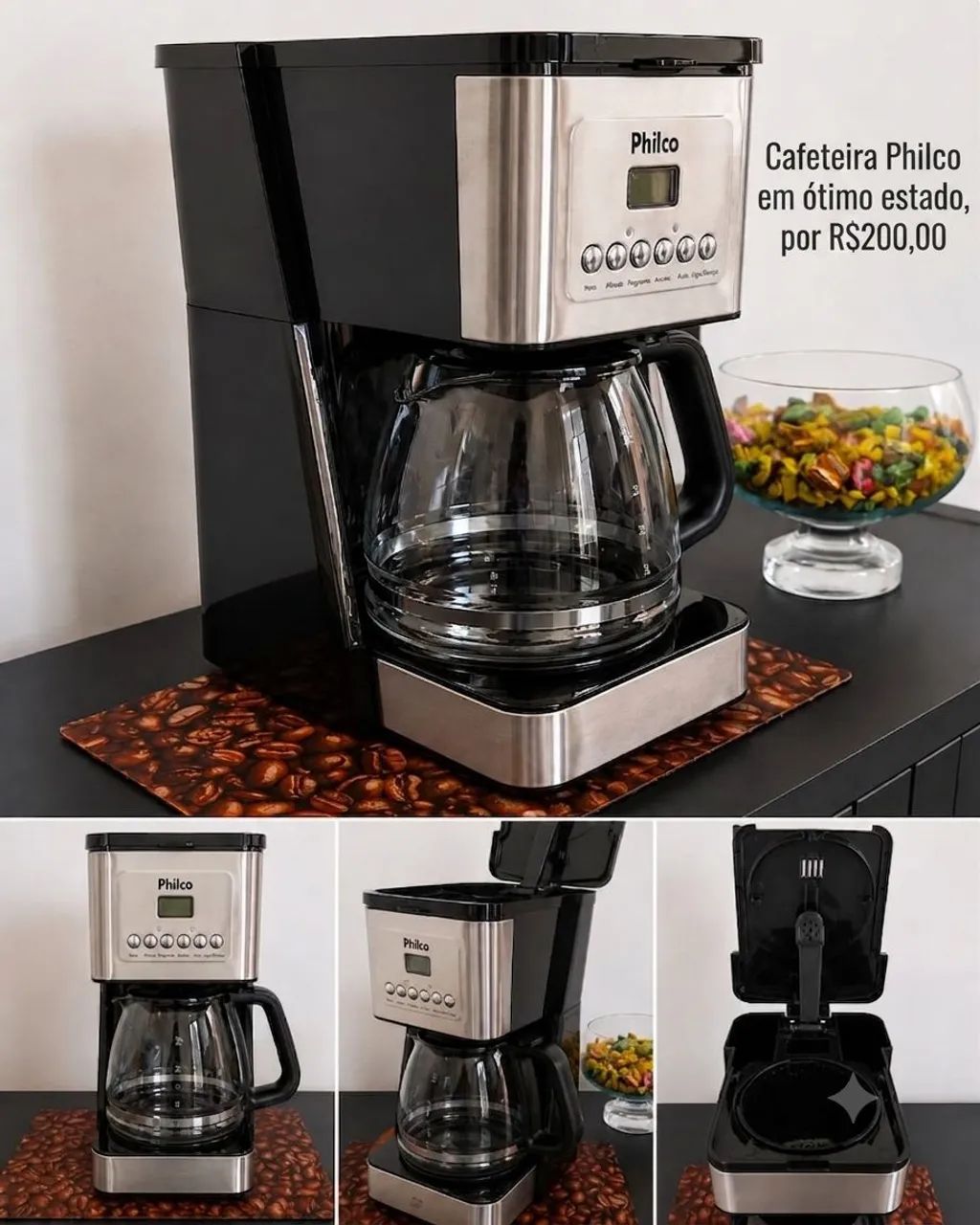 Cafeteira Philco programável 