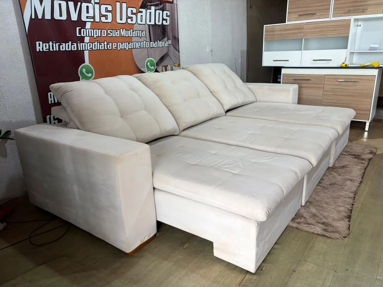Sofazao retrátil reclinável top higienizado 