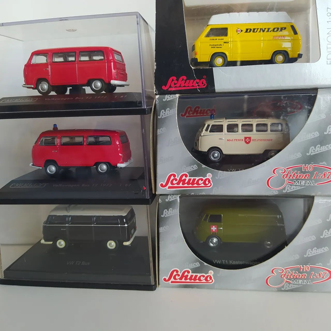 Lote com 6 Kombis escala 1:87 