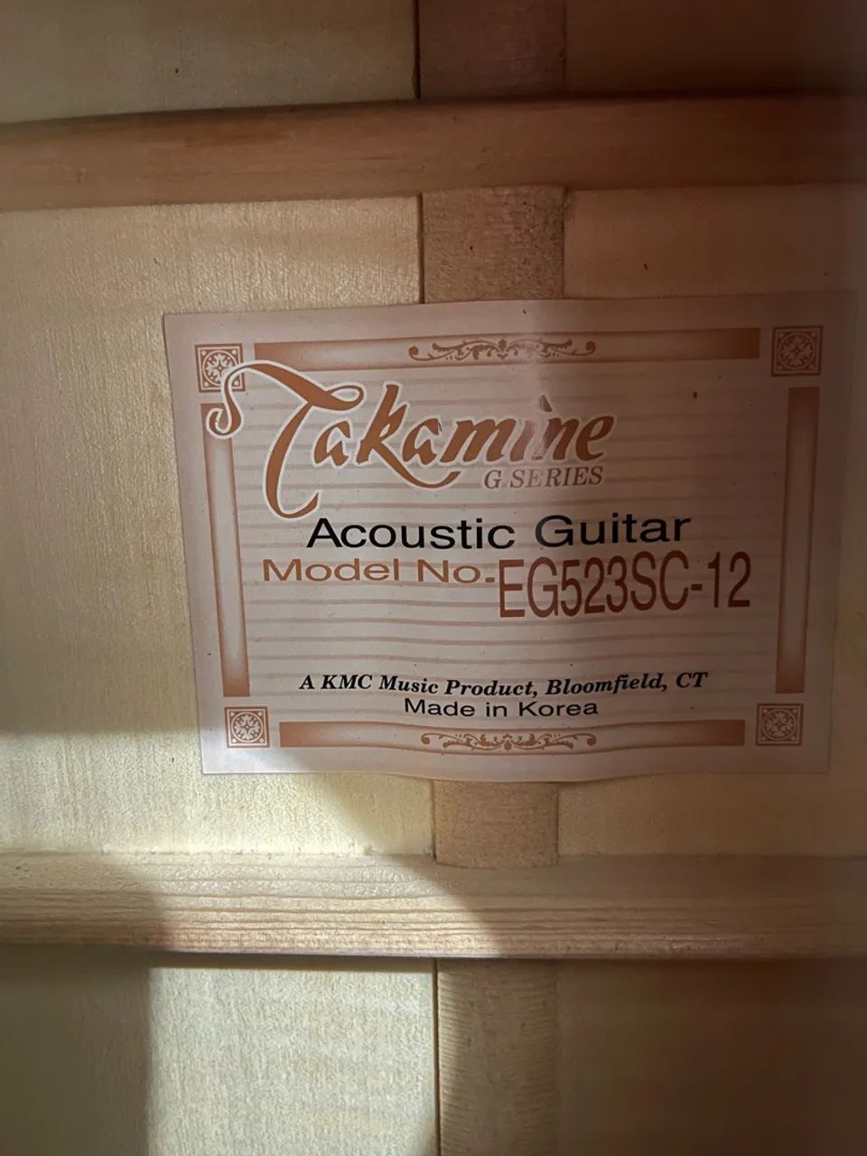 Violão takamine Eg523sc-12 com case  - Foto 2