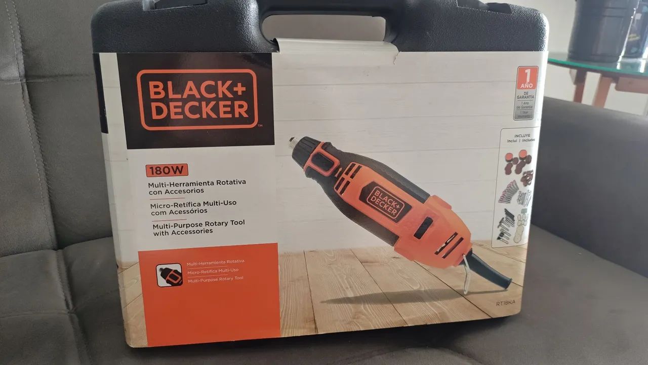 Vendo Kit Micro Retífica Black+Decker-RT18KA (LACRADO)
