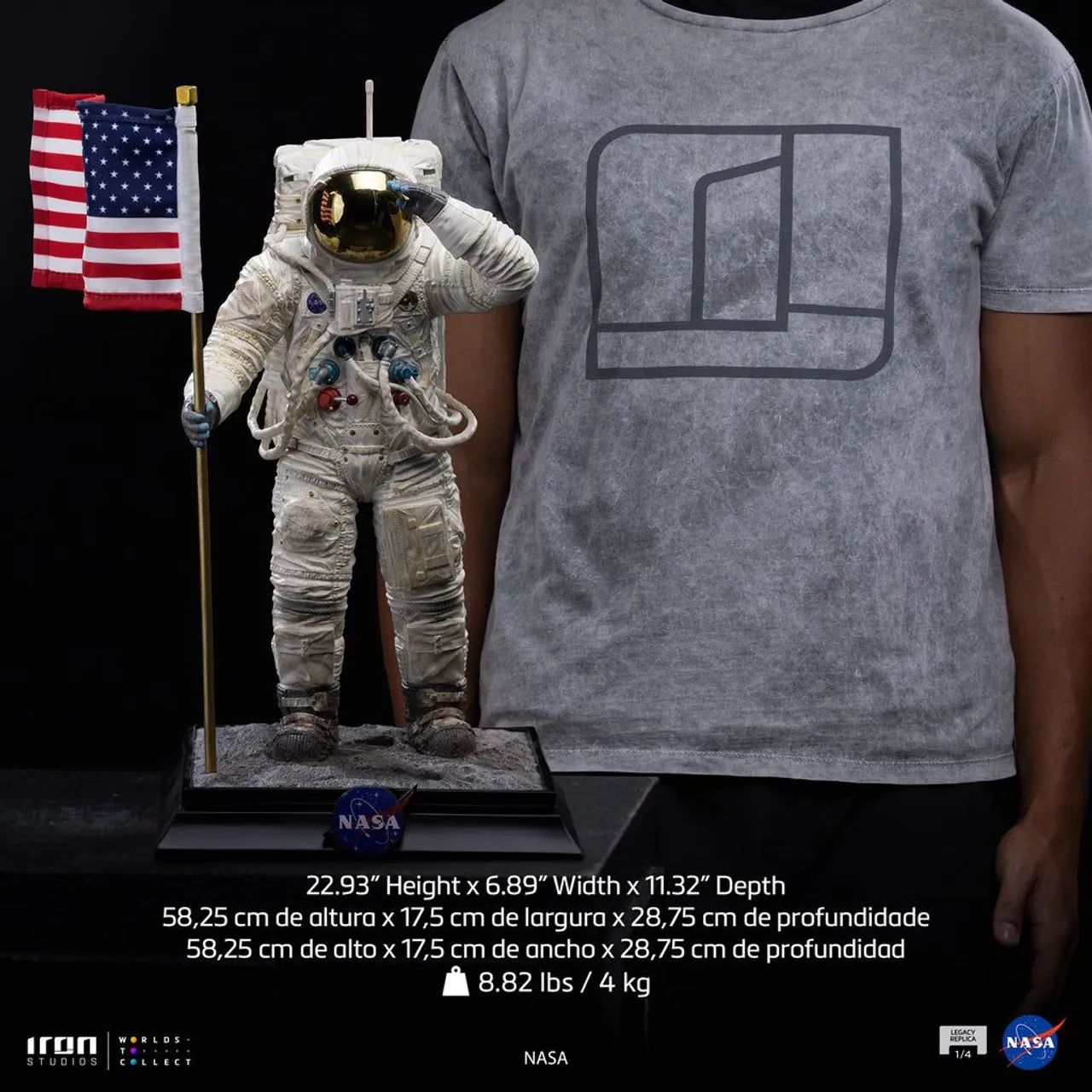 Iron studios Astronauta Apolo 11- Nasa - Art Scale 1/10  - Foto 2