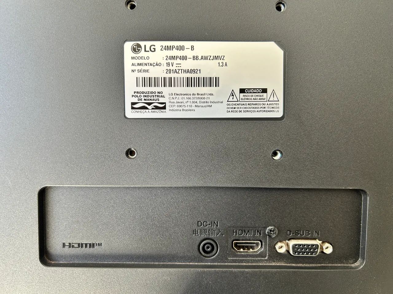 Monitor 23.8 Full HD Ips 24MP400 LG - Foto 3