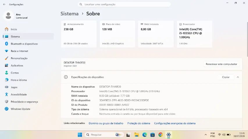 Notebook Dell Inspiron 3501 - Foto 2