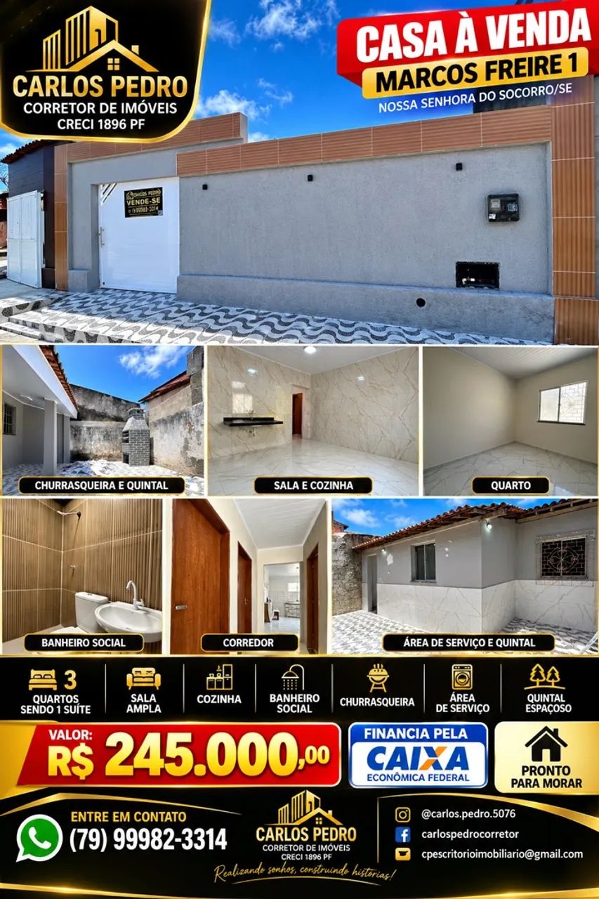 Vendo casa no Marcos Freire 1 