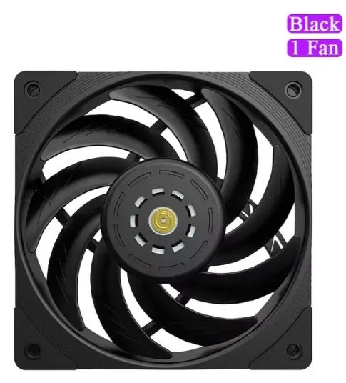 3 fans Teucer High Performance Fdb Bearing 12v 4pin Pwm 400-1800rpm Preto