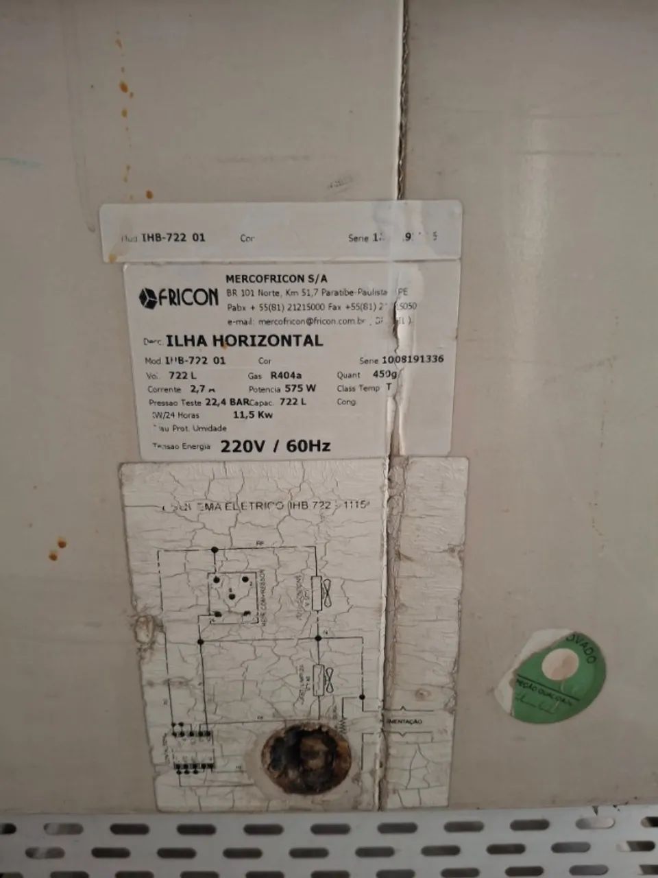 Ilha Fricon para congelados