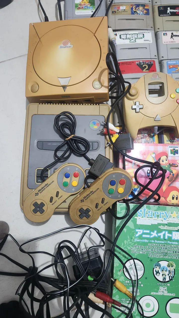 Lote de video game e jogos (snes, dreamcast, n64, super famicom, psp) - Foto 2