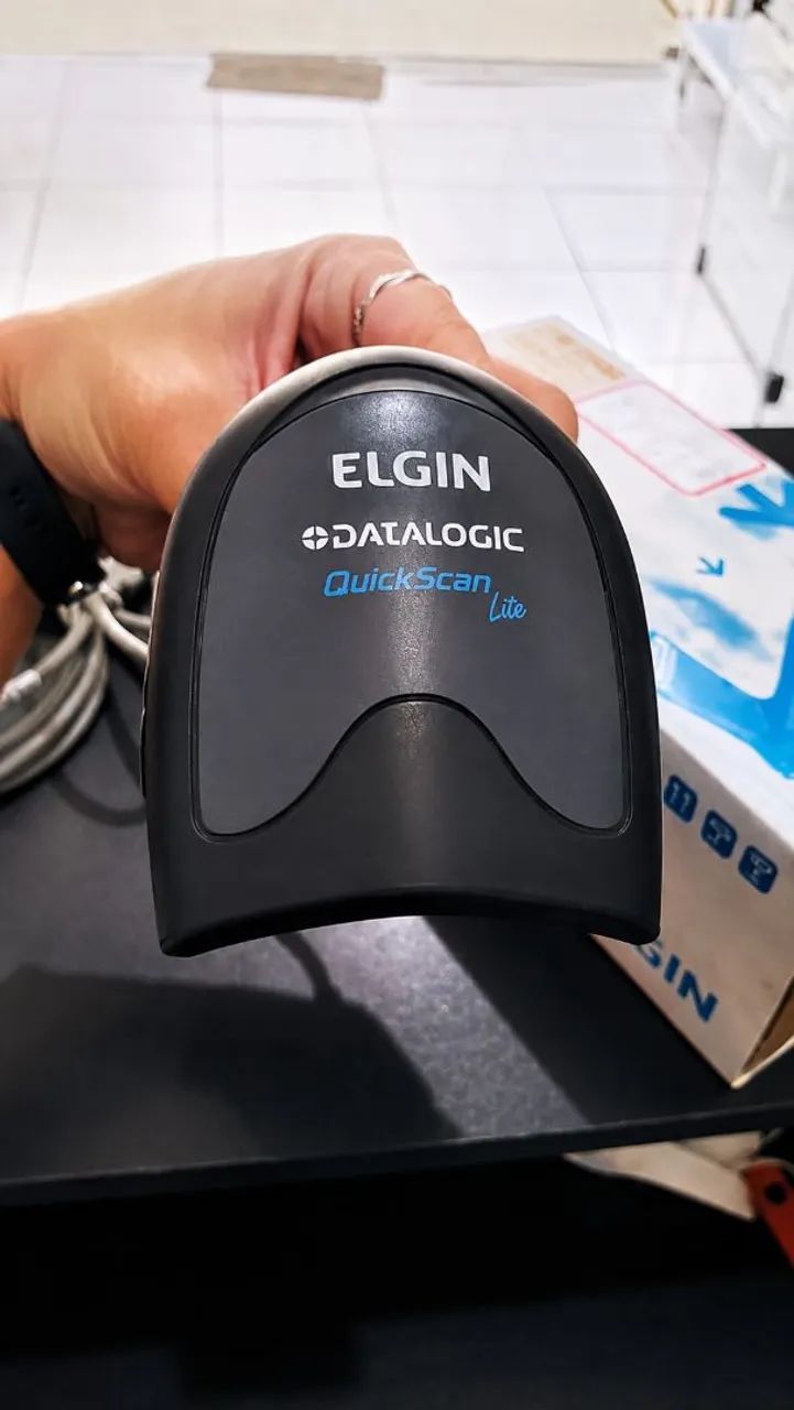 LEITOR DE CÓDIGO DE BARRAS ELGIN DATALOGIC QUICKSCAN LITE QW2100 USB - Foto 4