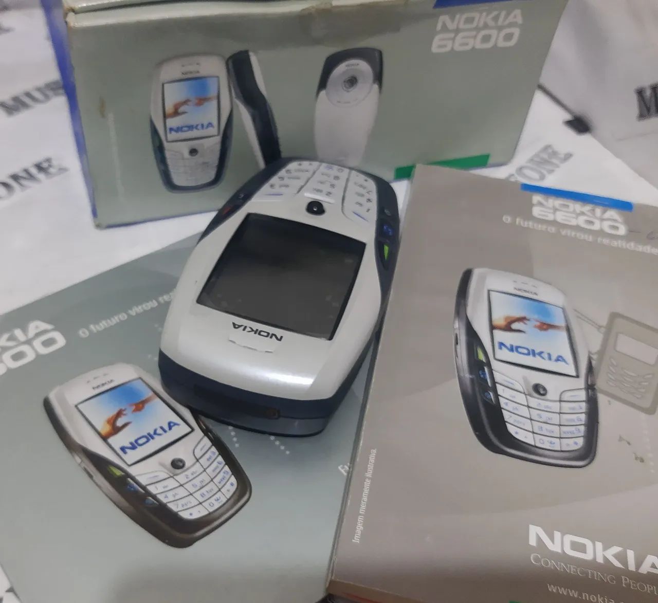 Nokia 6600 celular antigo RELIQUIA na caixa completo  - Foto 6