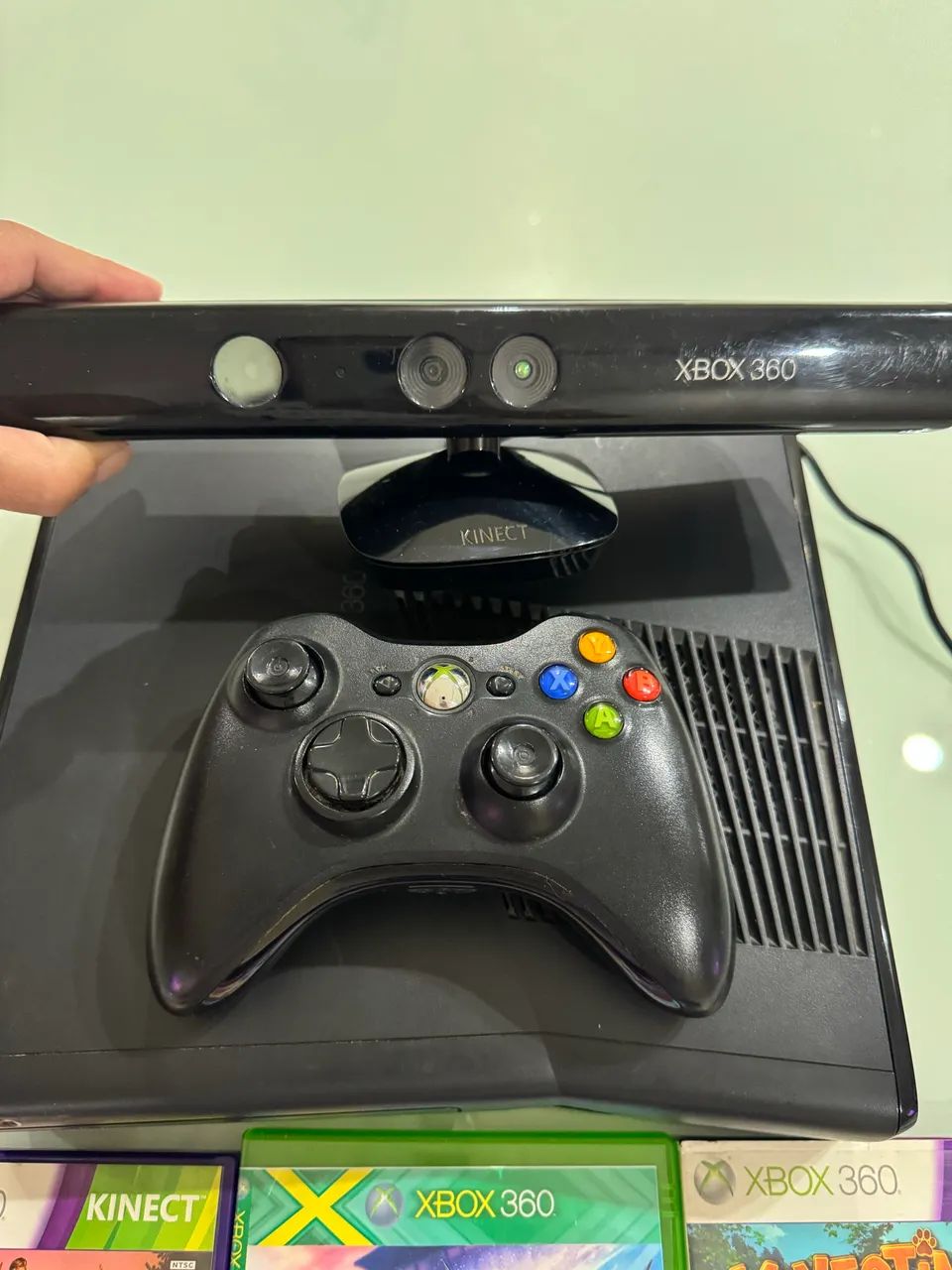 XBOX 360 com Kinect + jogos  