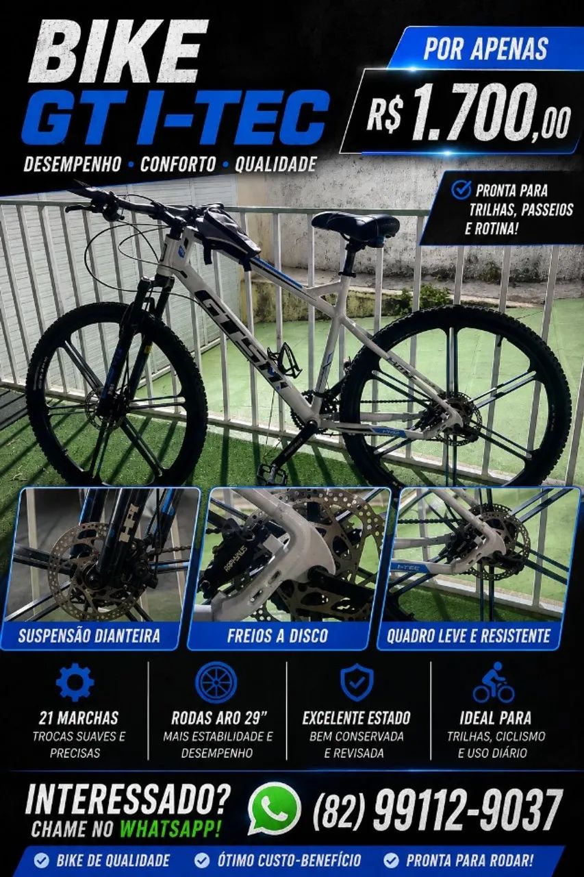 Bicicleta Aro 29 - Semi nova Ótimo estado R$1700