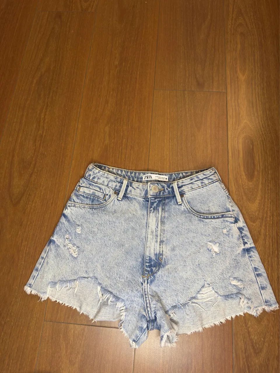 shorts jeans ZARA destroyed 38 - Foto 3