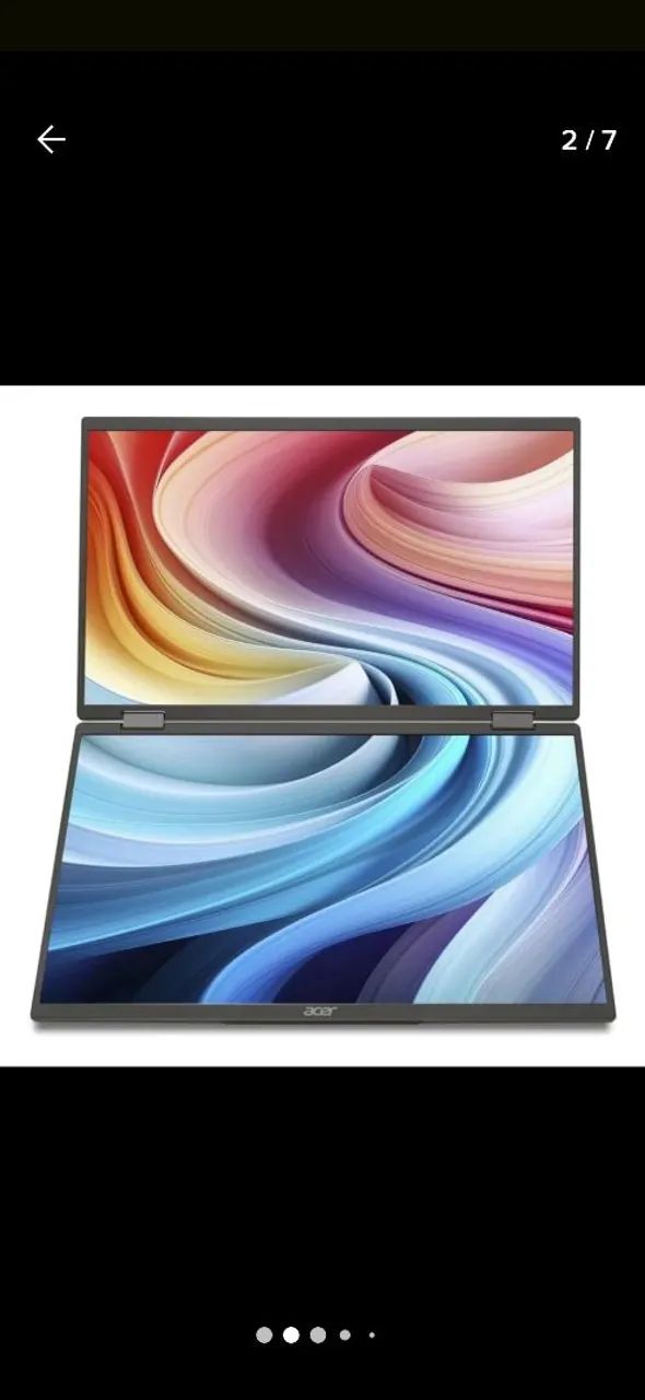 Monitor Portátil Acer 15,6" tela dupla - Novo com Tela Dupla - Foto 2