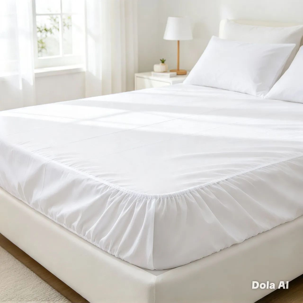 Capa protetora plástica para cama de solteiro com elástico nas quatro pontas  - Foto 2