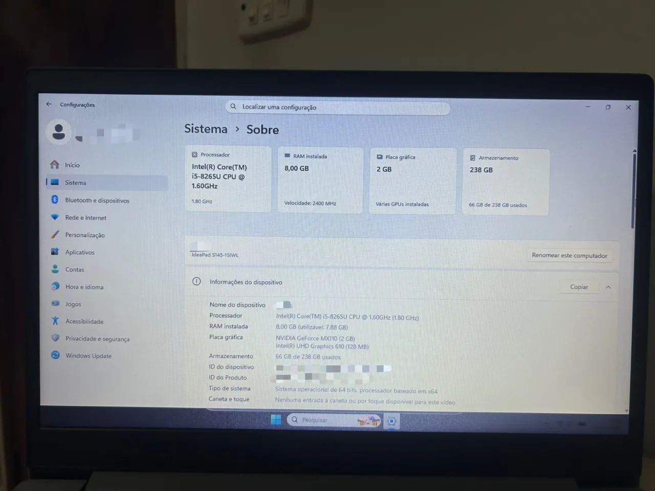 Notebook Lenovo IdeaPad S145  - Foto 5