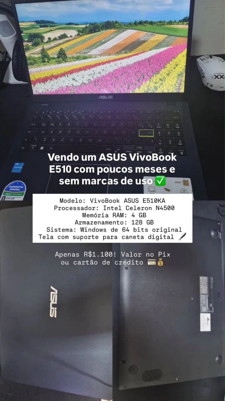 Notebook ASUS NOVÍSSIMO 