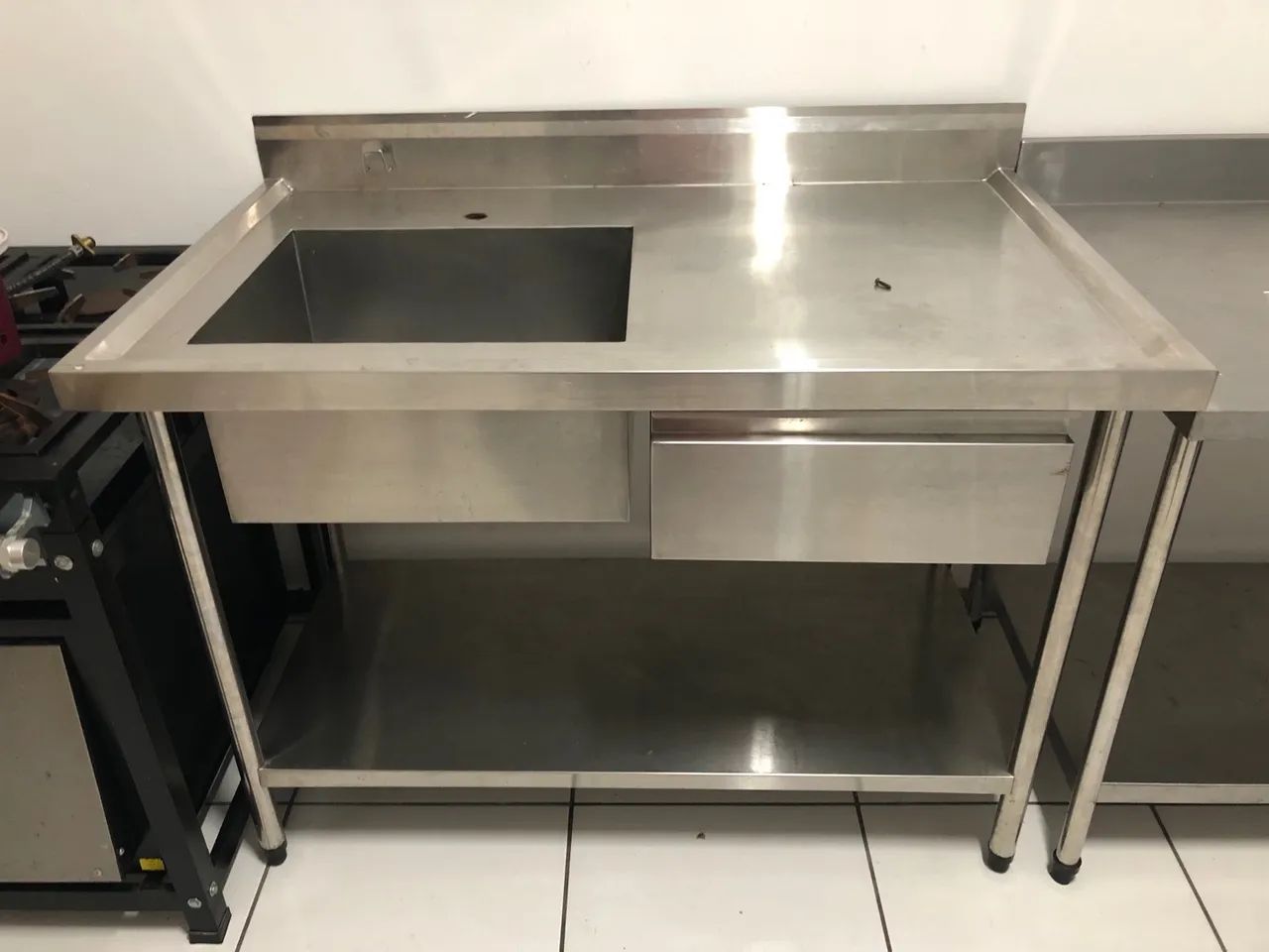 Pia industrial de inox
