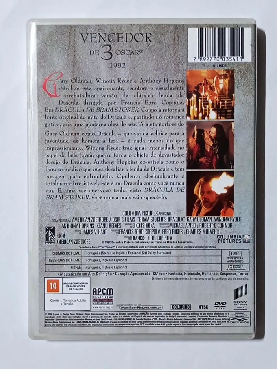 Dvd Drácula de Bram Stoker - Coppola - original - Foto 2