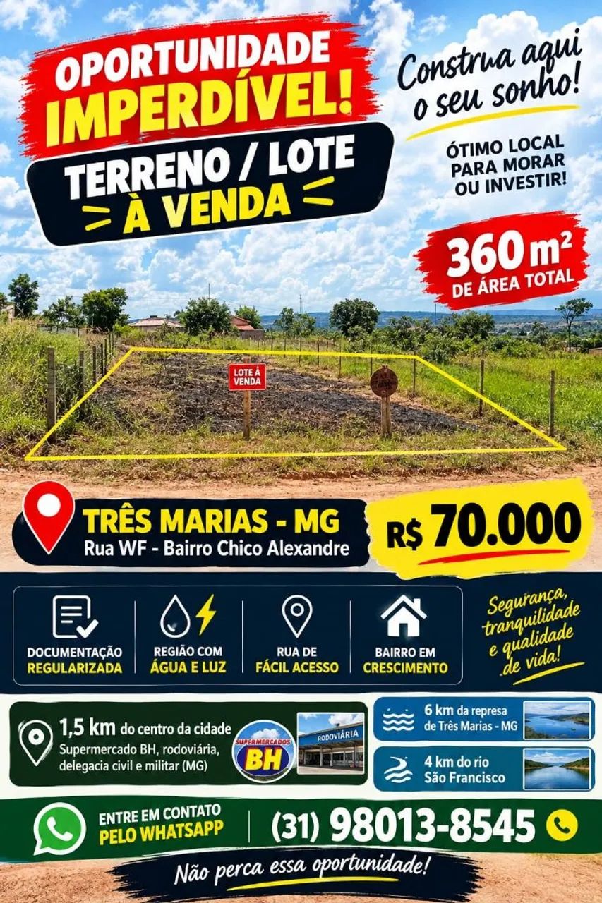 Lote em 3 marias