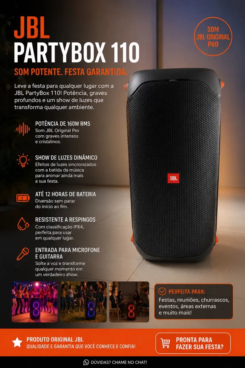 Jbl partybox 110  - Foto 4