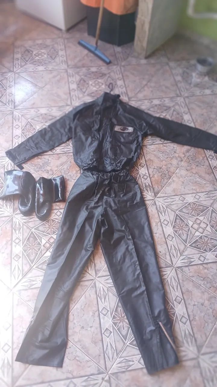 Capa de Chuva Alba para Motoqueiro + Botas Protetoras - Foto 2
