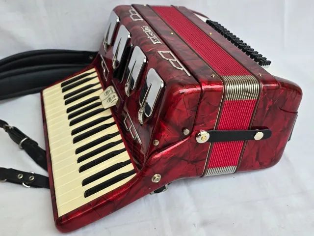 Acordeon 80 Baixos Todeschini Dente de Coelho - Foto 3