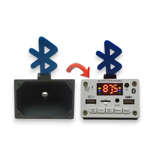 Case Para Placa Decodificadora Bluetooth MP3 Usb FM Music Speakers (Mini)