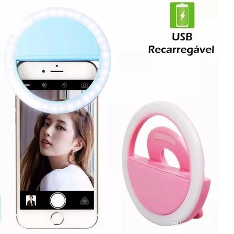 Clipe Anel Led Luz Selfie Para Celular - Foto 2