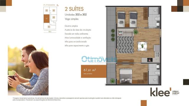 Apartamento com 3 dormitórios à venda, 73 m² por R$ 539.000 - Ecoville - Curitiba/PR - Foto 6