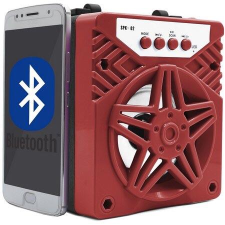 Caixa De Som Original SPK-01 Bluetooth Fm Sd Android iOS Música - Foto 5