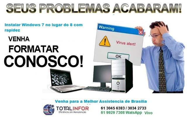 Problemas seu Notebook? Acer Asus Dell Lenovo Hp Apple - Serv 6 Meses Garantia