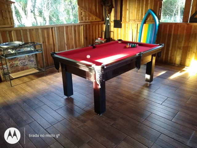 Mesa Tentação e Jantar Cor Marrom Escuro Tecido Vermelho Mod. MSIG7749 - Foto 2
