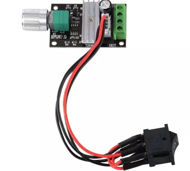 Controlador Velocidade Motor Dc 80w Pwm  1203bb 6v 12v 24v 3A Automação COD-AM274   - Foto 2