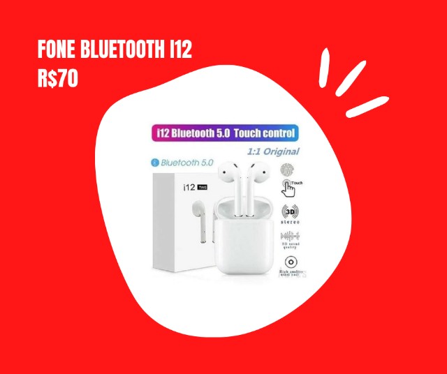 Fone Bluetooth I12