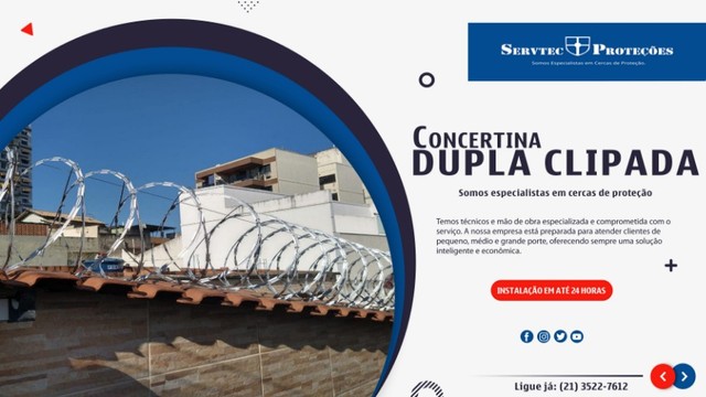 Serviço de instalação de cerca concertina - Servtec Proteções