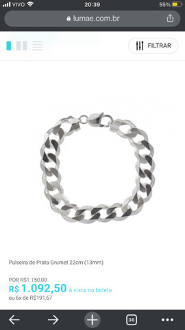 Vendo ou troco corrente e pulseira de prata 925 - Foto 5