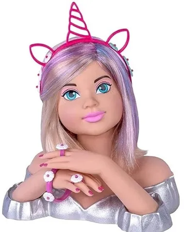 Boneca Busto Barbie Manequim Maquiagem Acessórios Original