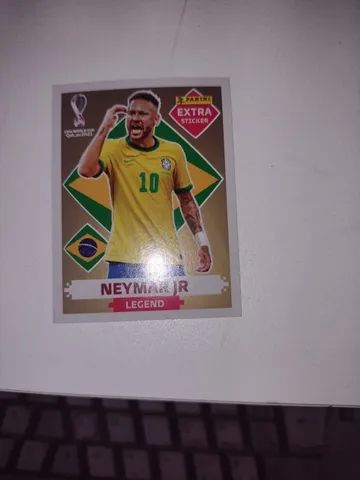 Figurinha Extra Neymar Jr Bordô Copa 2022 Rara Legend