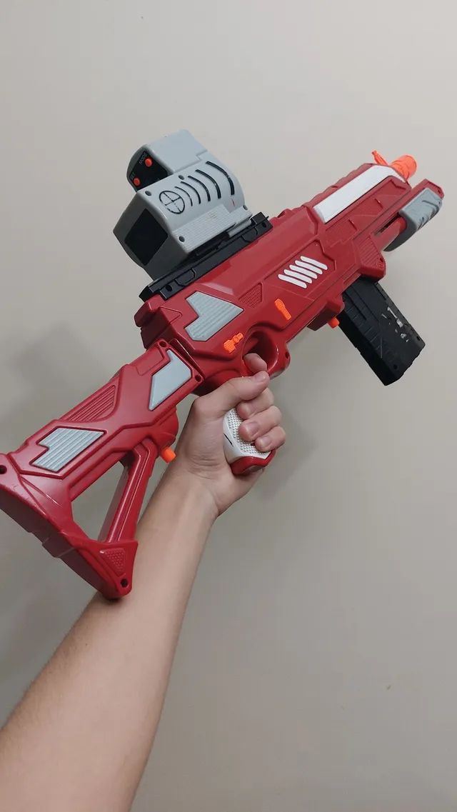 Arma de brinquedo para dardos de armas Nerf, metralhadora automática