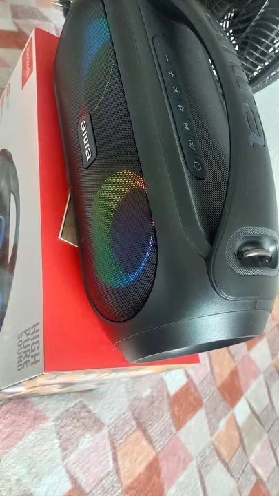 Caixa de Som Bluetooth Aiwa 50W com LED - Foto 5