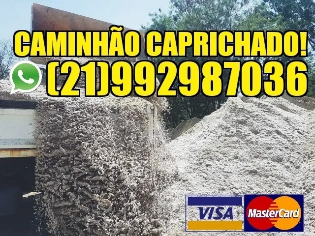 Areia lavada, pedra 01, barro, terra adubada e aterro